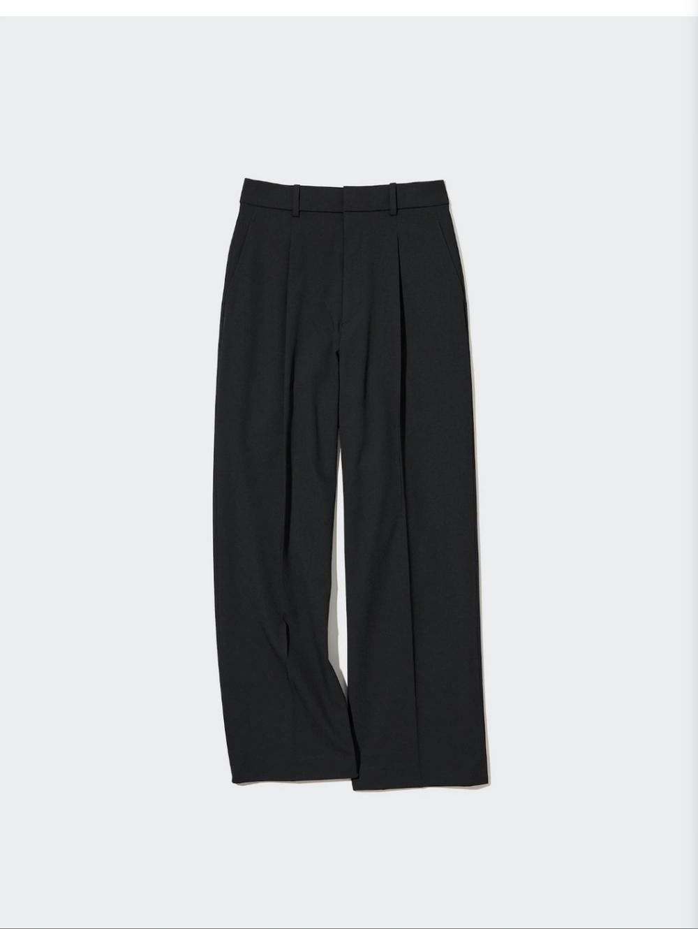 Uniqlo Black Wide-Leg Dress Pants